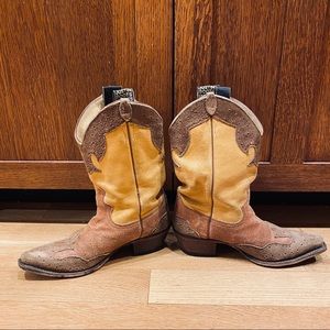 Justin Boots L6306 Brown Tan Suede